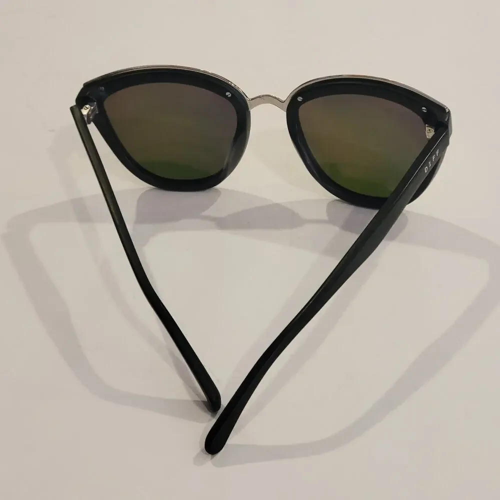 Diff Eyewear Cateye Rose Pink Polarized Mirrored Sunglasses MB-PK07P.